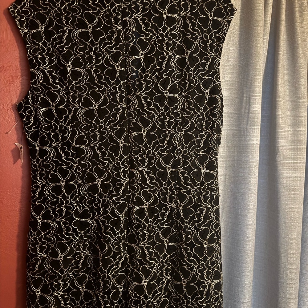 American Living Black and White Lace Midi Dress - Picture 9 of 10